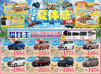 夏体感フェア開催中です